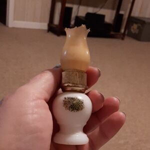 Vintage Avon White Ceramic Miniature Lamp